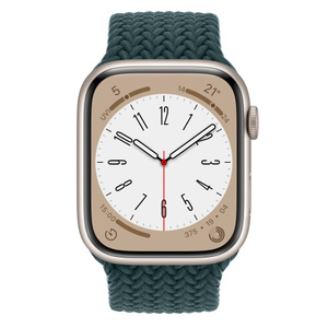 Apple Watch Series 8 Gps Cellularモデル 45mmスターライトアルミニウムケースとレインフォレストブレイ デッドソロループ サイズ6 Apple 日本