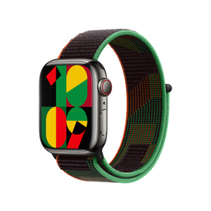 41mmケース用Black Unityスポーツループ - Apple（日本）