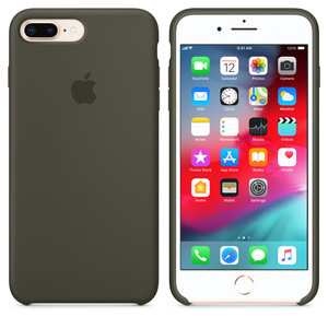 Iphone 8 Plus 7 Plusシリコーンケース ダークオリーブ Apple 日本