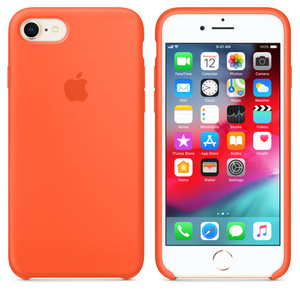 iPhone 8 / 7シリコーンケース - スパイシーオレンジ - Apple（日本）