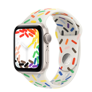 Apple Watch SE (GPSモデル) - 40mmスターライトアルミニウムケースと 