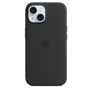 MagSafe対応iPhone 15シリコーンケース - ブラック - Apple（日本）
