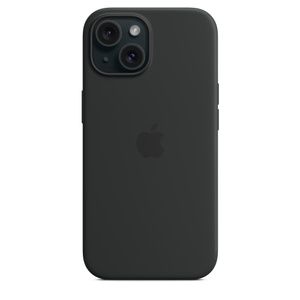 MagSafe対応iPhone 15シリコーンケース - ブラック - Apple（日本）