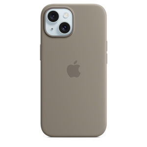 MagSafe対応iPhone 15シリコーンケース - クレイ - Apple（日本）
