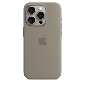 MagSafe対応iPhone 15 Proシリコーンケース - クレイ - Apple（日本）