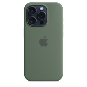 MagSafe対応iPhone 15 Proシリコーンケース - サイプレス - Apple（日本）