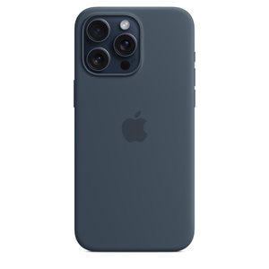 MagSafe対応iPhone 15 Pro Maxシリコーンケース - ストームブルー 