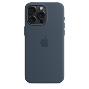 MagSafe対応iPhone 15 Pro Maxシリコーンケース - ストームブルー 