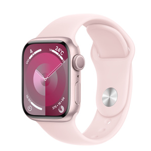 Apple Watch Series 9 (GPSモデル) - 41mmピンクアルミニウムケースと 
