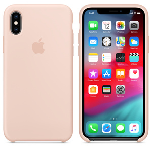iPhone XSシリコーンケース - ピンクサンド - Apple（日本）
