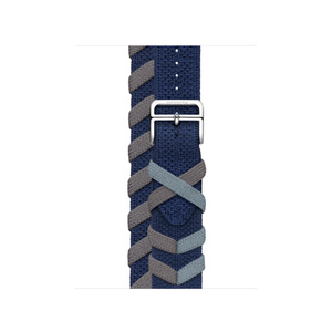 Apple Watch Hermès - 41mmケース用ブリドン（ネイビー）ドゥブル 