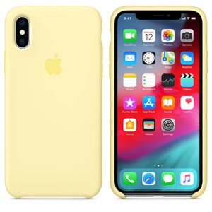iPhone XSシリコーンケース - メローイエロー - Apple（日本）