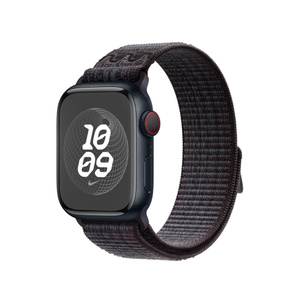 41mmケース用ブラック/ブルーNikeスポーツループ - Apple（日本）