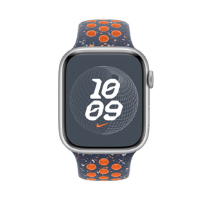 45mmケース用ブルーフレームNikeスポーツバンド – M/L - Apple（日本）