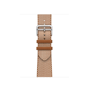 Apple Watch Hermès - 42mmケース用トワルH（ゴールド/エクリュ 