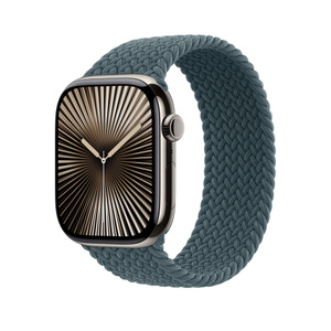 46mmケース用レイクグリーンブレイデッドソロループ - サイズ4  