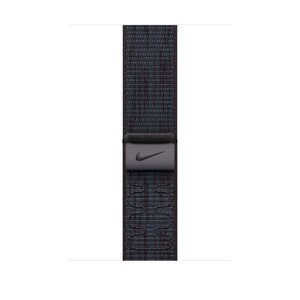 46mmケース用ブラック/ブルーNikeスポーツループ - Apple（日本）