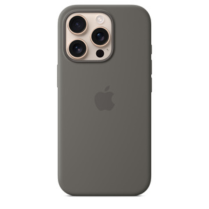 MagSafe対応iPhone 16 Proシリコーンケース – ストーングレイ - Apple 