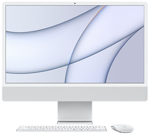 24インチ シルバー iMac 4.5K Retinaディスプレイモデル - Apple（日本）