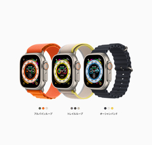 Apple Watch Ultra (GPS + Cellularモ‍デ‍ル) - 49mmチタニウムケース