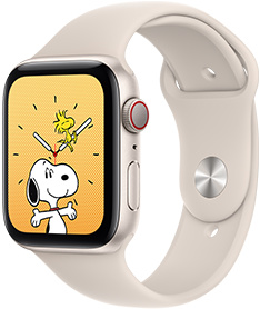 Apple Watch SE (GPS + Cellularモ‍デ‍ル) - 44mmスターライト 
