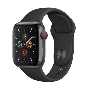 apple watch space gray with white band