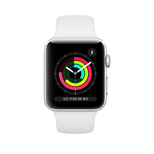 apple watch series 3 nike  38mm silver aluminium case gps