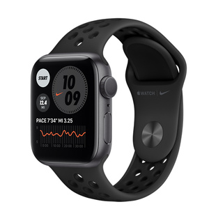 Refurbished Apple Watch Nike Series 6 GPS, 40mm Space Grey Aluminium Case  with Anthracite/Black Nike Sport Band - Apple (AU)