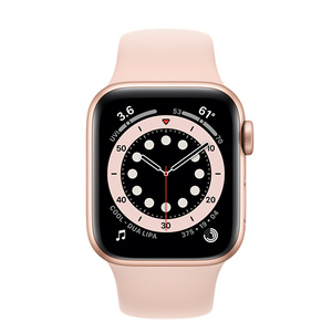 rose gold apple watch with nike band