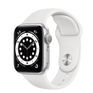 Refurbished Apple Watch Series 6 GPS, 40mm Silver Aluminium Case with White  Sport Band - Apple (AU)