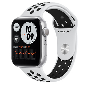 翻新apple watch nike series 6 (gps);44 毫米银