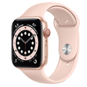 翻新apple watch series 6 (gps   蜂窝网络);44 毫米金色铝金属表壳