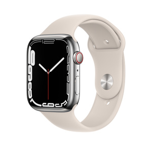 翻新Apple Watch Series 7 (GPS + 蜂窝网络)；45 毫米星光色铝金属表壳