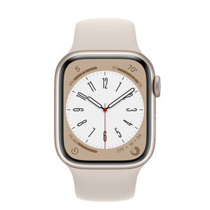 Refurbished Apple Watch Series 8 GPS, 41mm Starlight Aluminium 
