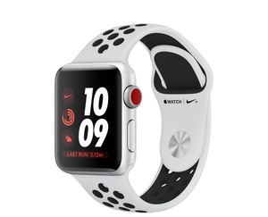 翻新Apple Watch Series 3 (GPS + 蜂窝网络)，38 毫米银色铝金属表壳