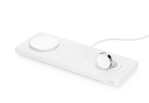 Belkin BOOST↑CHARGE™ PRO 三合一无线充电板(支持MagSafe) - 白色