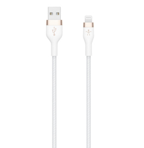 belkin boost↑charge pro flex usb-a 闪电接头连接线 (1 米) - 白色