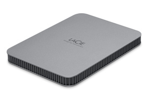 LaCie Mobile Drive Secure USB-C 2TB 硬盘(随附Rescue 服务) - Apple 