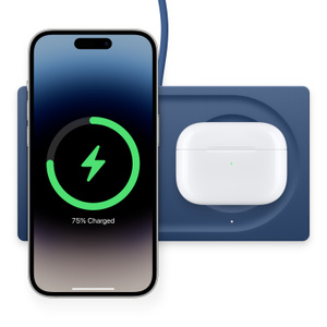 Belkin BOOST CHARGE PRO 2in1 Wireless Charger Pad with MagSafe Blue