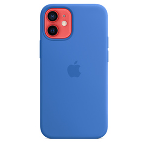 iPhone 12 mini Silicone Case with MagSafe - Capri Blue - Business 