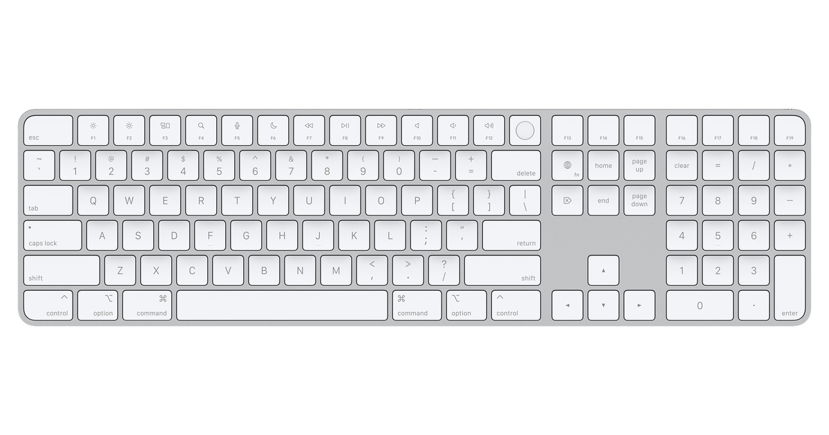 apple magic keyboard with numeric keypad key type