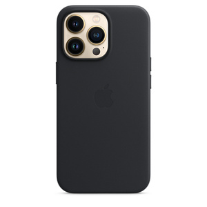 Iphone 13 Pro Leather Case With Magsafe Midnight Apple Sg