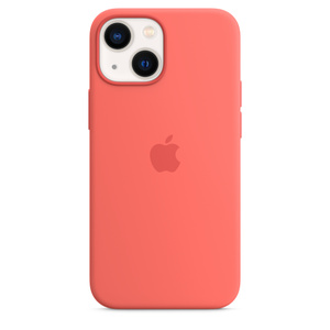 iPhone 13 mini Silicone Case with MagSafe — Pink Pomelo Apple (NZ)