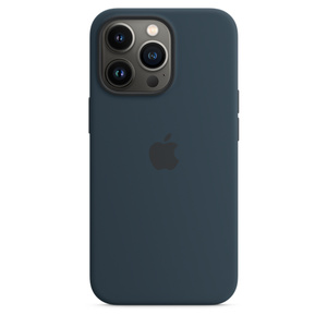 iPhone 13 Pro Silicone Case with MagSafe — Abyss Blue Business
