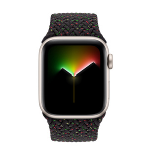 Apple Watch SE GPS, 40mm Starlight Aluminum Case with Black Unity