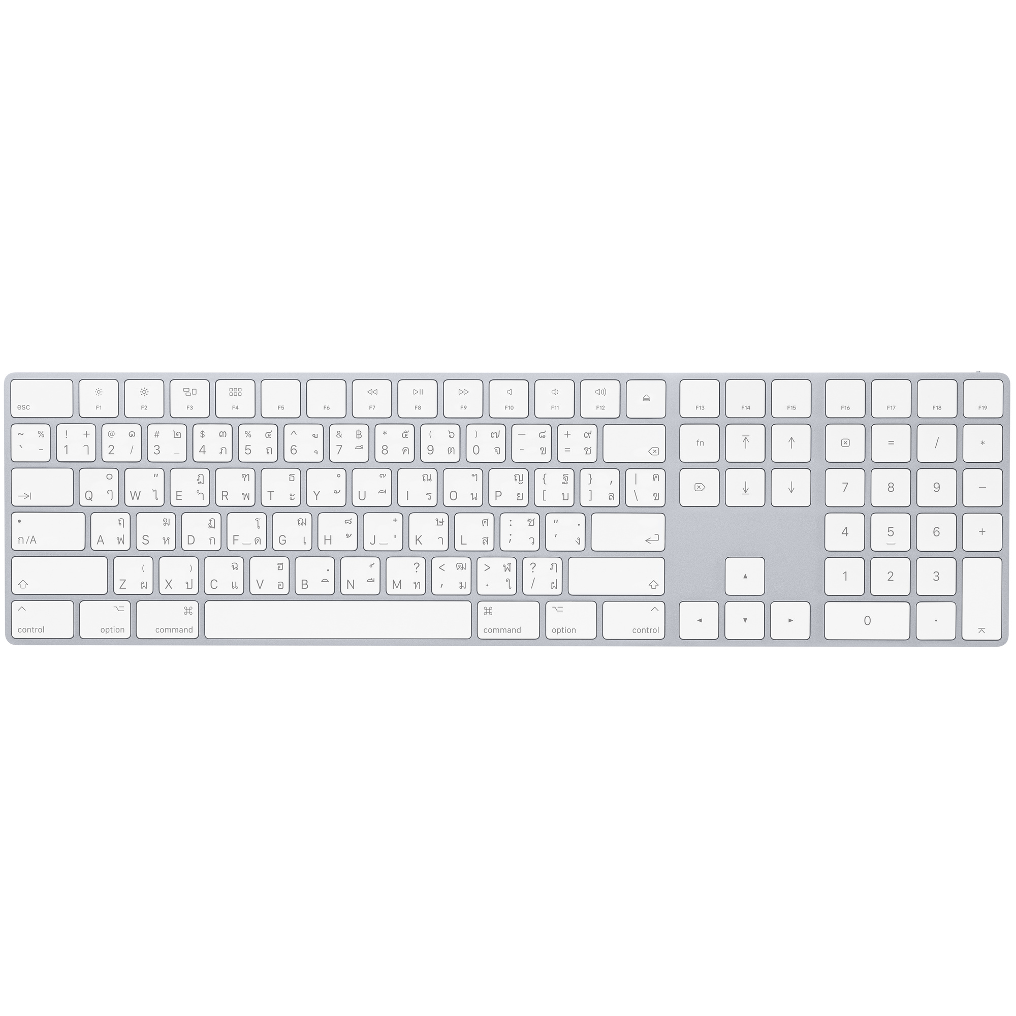 apple keyboard with numeric keypad trackpad combined