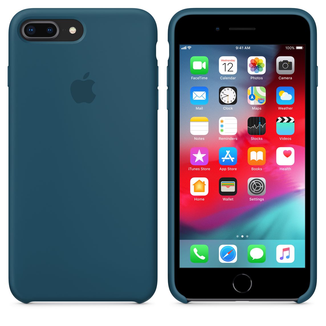 iphone 8 plus 7 plus silicone case cosmos blue