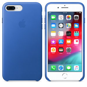 Iphone 8 Plus 7 Plus Leather Case Electric Blue Business Apple Hk
