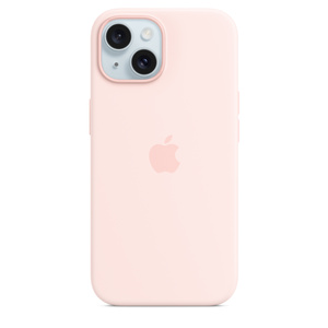iPhone 15 Silicone Case with MagSafe Light Pink Apple (TH)