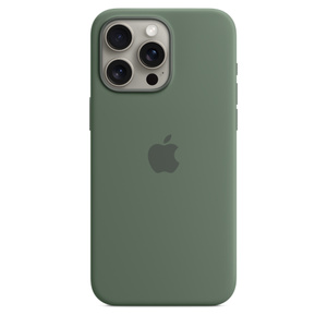 iPhone 15 Pro Max Silicone Case with MagSafe — Cypress - Apple (AU)